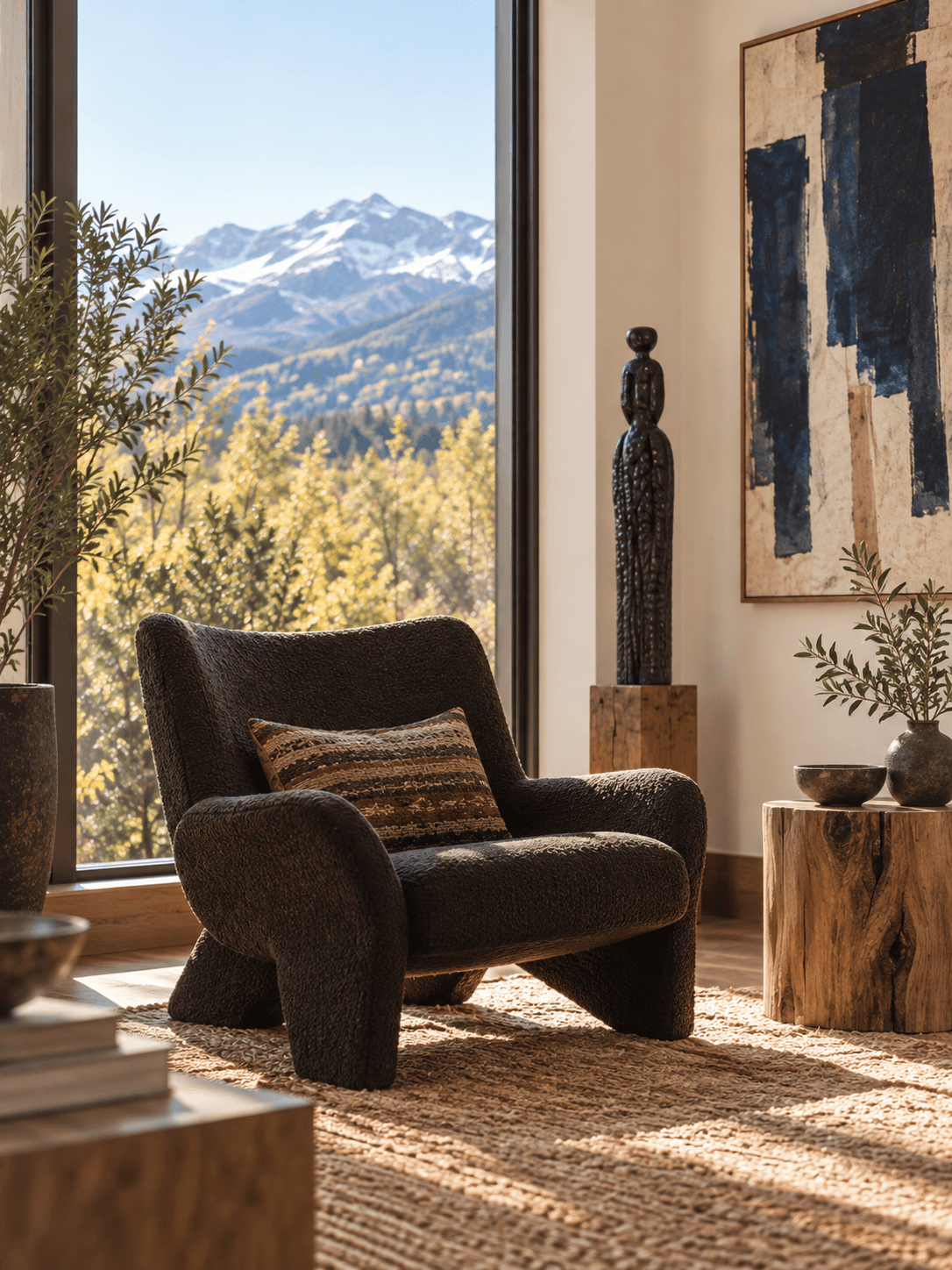 The Powers' art-filled interior